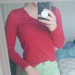 Liz Claiborne Red stretch shirt S